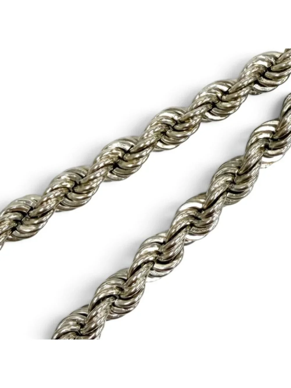 Louis Vuitton Necklace LV Rope Monogram Silver